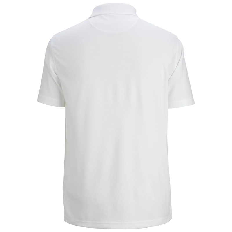 LINCOLN TECH 80TH ANNIVERSARY Hi Performance Mesh Men's Polo - White