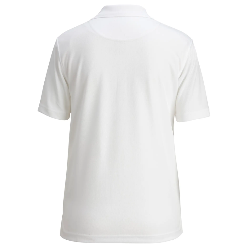 LINCOLN TECH 80TH ANNIVERSARY Hi Performance Mesh Ladies Polo - White