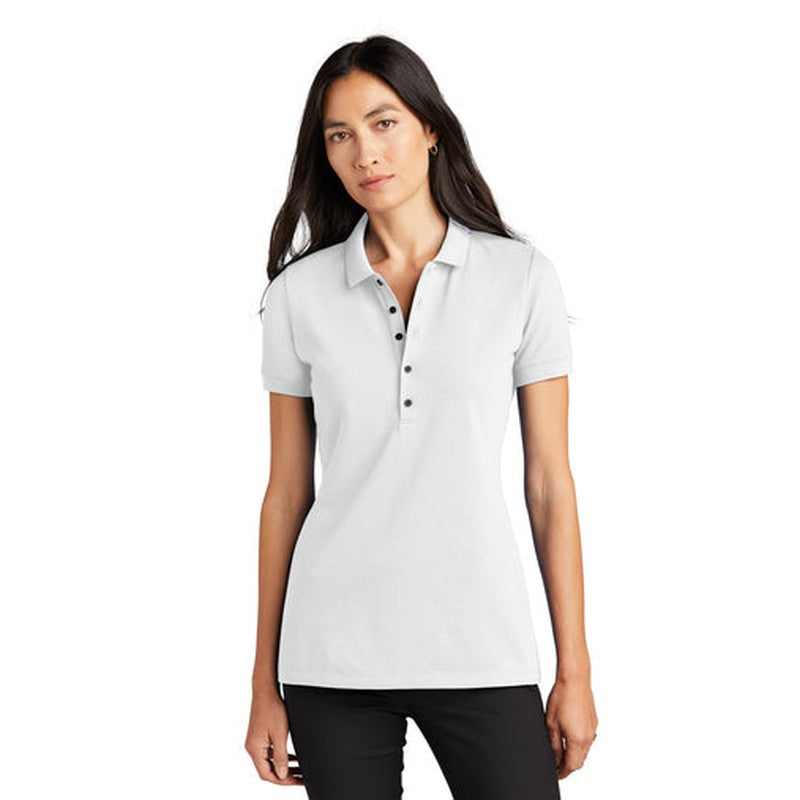 LINCOLN TECH - Mercer+Mettle® Women’s Stretch Heavyweight Pique Polo - White