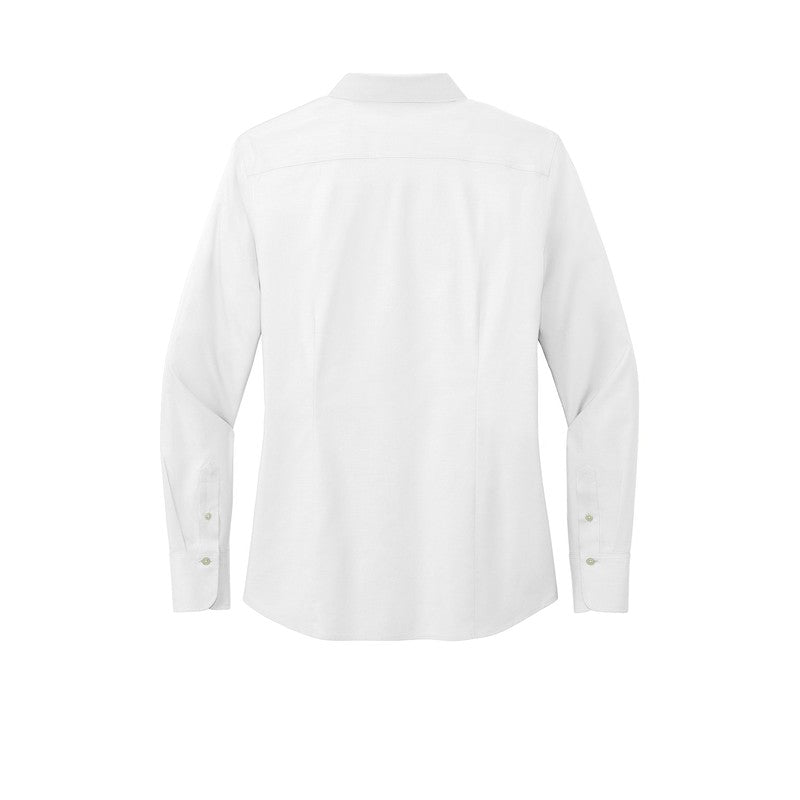 LINCOLN TECH Brooks Brothers® Women’s Wrinkle-Free Stretch Pinpoint Shirt - WHITE
