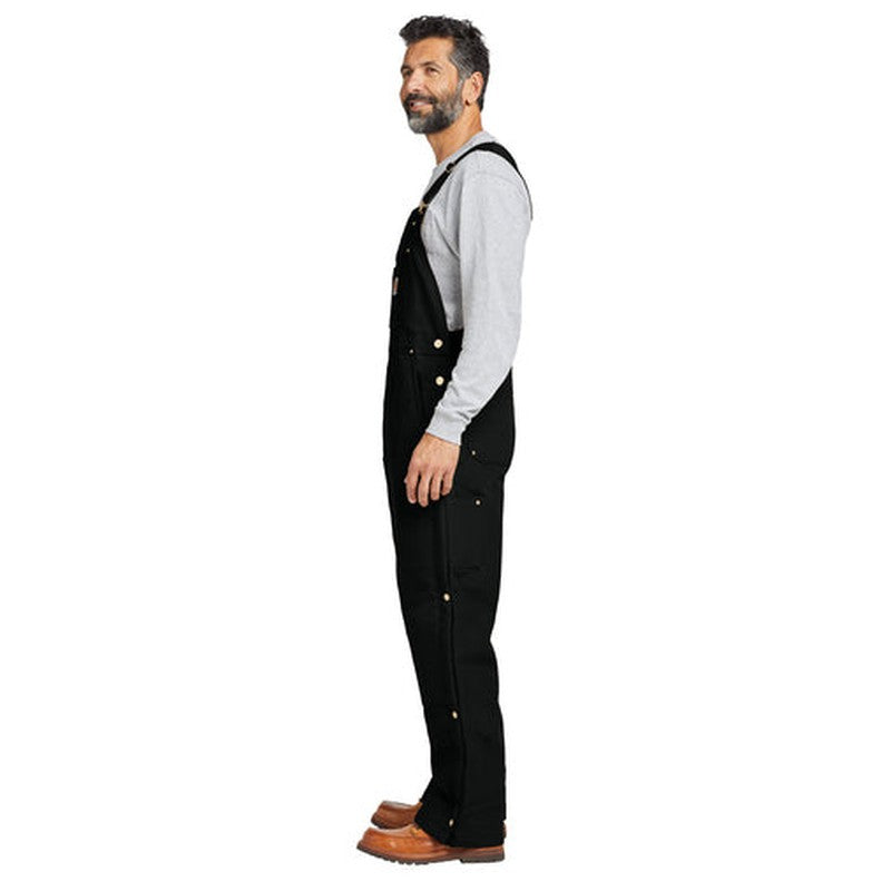 LINCOLN TECH - Carhartt® Firm Duck Insulated Bib Overalls - Black