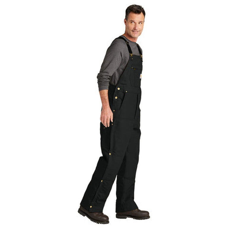 LINCOLN TECH - Carhartt® Short Firm Duck Insulated Bib Overalls - Black