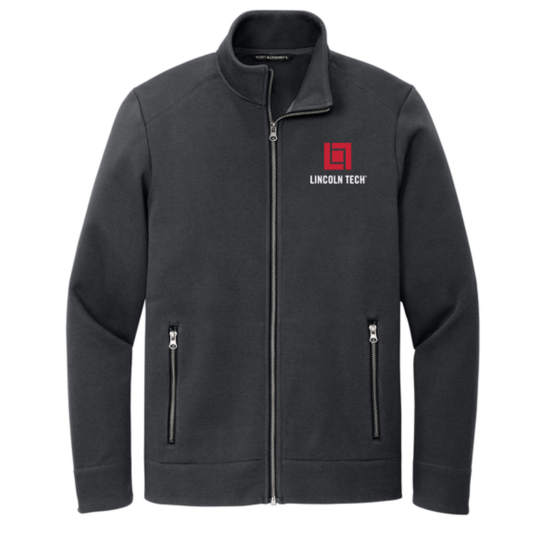 LINCOLN TECH Port Authority® Network Fleece Jacket Charcoal LINCOLNTECH