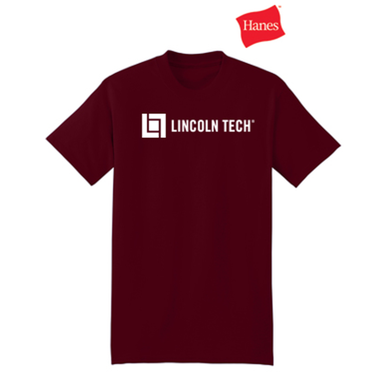 LINCOLN TECH - Hanes® Beefy-T® - 100% Cotton T-Shirt - Maroon