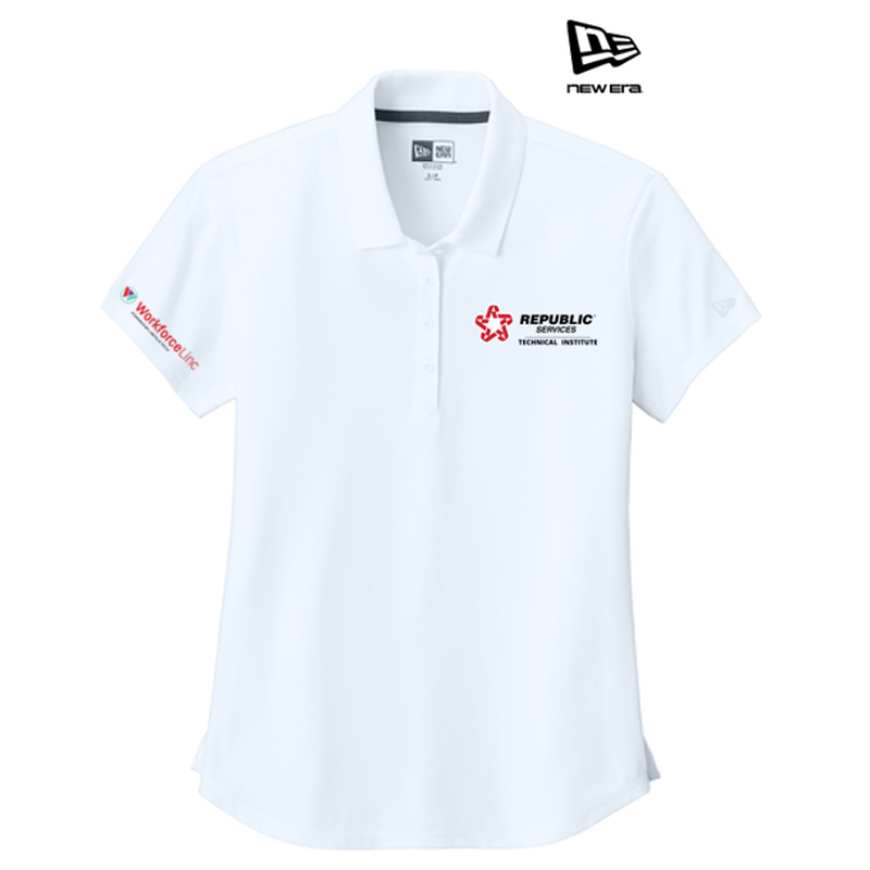 REPUBLIC SERVICES WORKFORCE New Era® Women’s Power Polo - White
