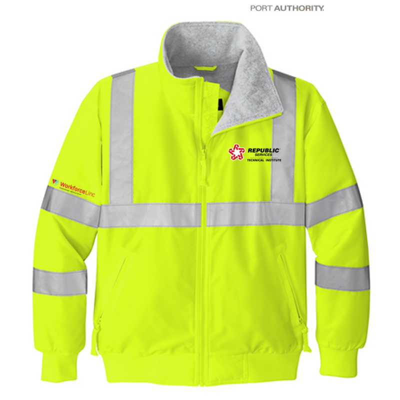 REPUBLIC SERVICES WORKFORCE Port Authority® Enhanced Visibility Challenger™ Jacket with Reflective Taping - Safety Yellow