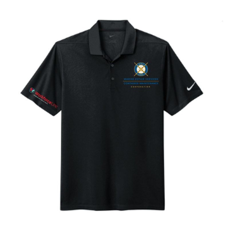 WFL-CMC WORKFORCE Nike Dri-FIT Micro Pique 2.0 Polo - BLACK