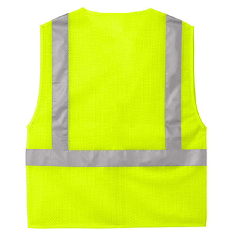 WORKFORCE CornerStone® ANSI 107 Class 2 Mesh Zippered Vest - Safety Yellow