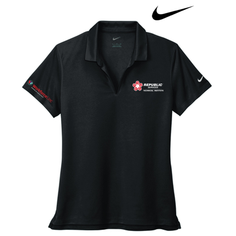 REPUBLIC SERVICES WORKFORCE Nike Women's Dri-FIT Micro Pique 2.0 Polo - Black