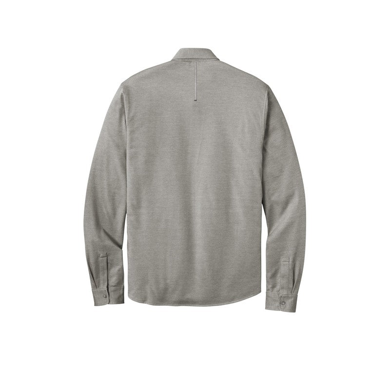LINCOLN TECH MEN'S OGIO ® Code Stretch Long Sleeve Button-Up - Tarmac Grey Heather