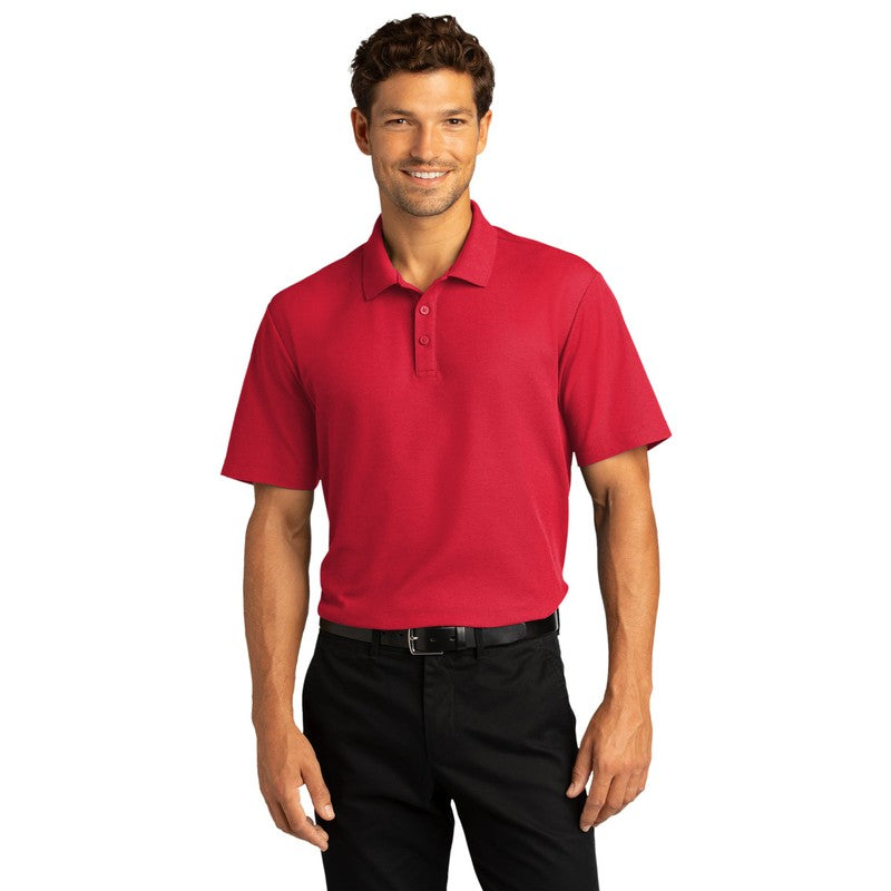 LINCOLN TECH MEN'S SuperPro React ™ Polo - RICH RED