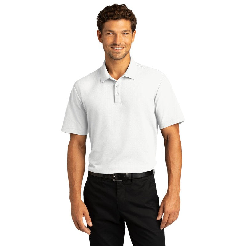 LINCOLN TECH MEN'S SuperPro React ™ Polo - WHITE