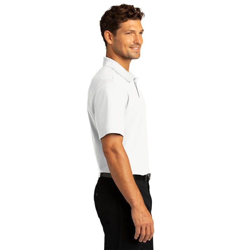 LINCOLN TECH MEN'S SuperPro React ™ Polo - WHITE