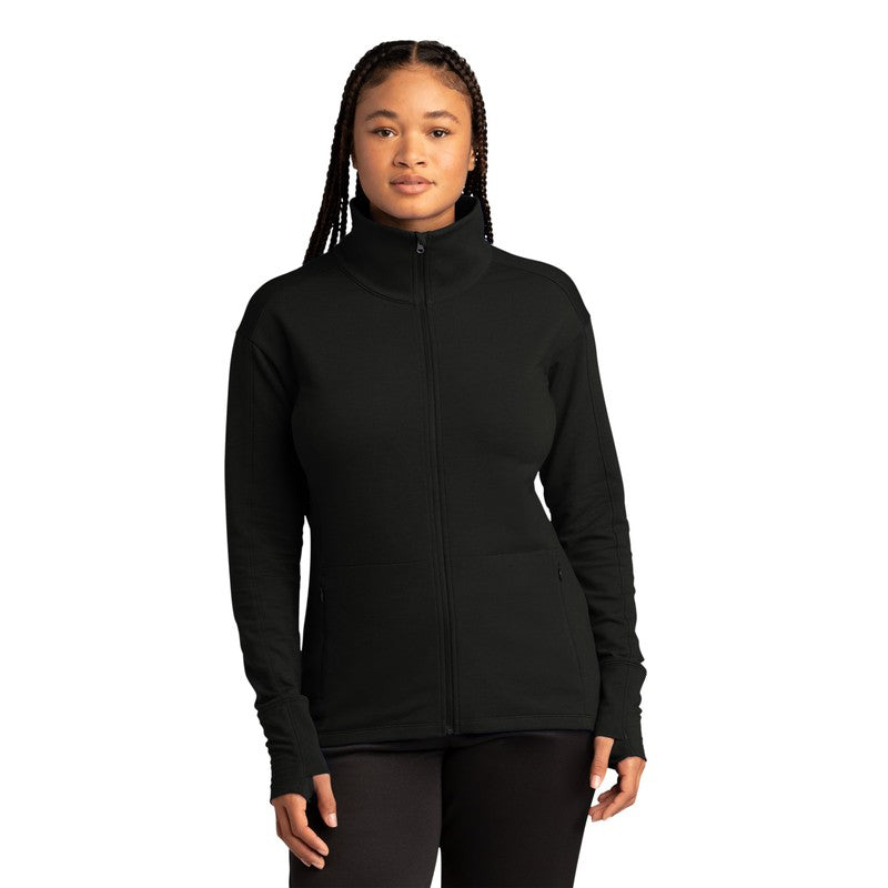LINCOLN TECH Sport-Tek ® Ladies Sport-Wick ® Flex Fleece Full-Zip - Black