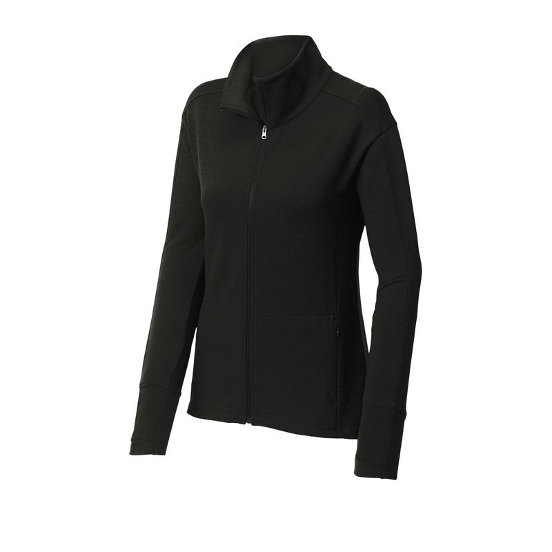 LINCOLN TECH Sport-Tek ® Ladies Sport-Wick ® Flex Fleece Full-Zip - Black
