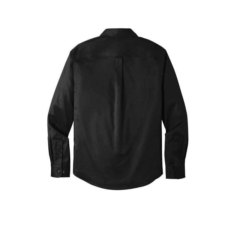 LINCOLN TECH MEN'S Long Sleeve SuperPro React™ Twill Shirt - Deep Black