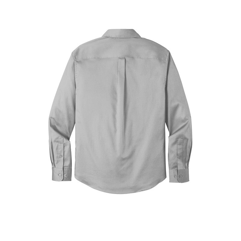 LINCOLN TECH MEN'S Long Sleeve SuperPro React™ Twill Shirt - Gusty Grey