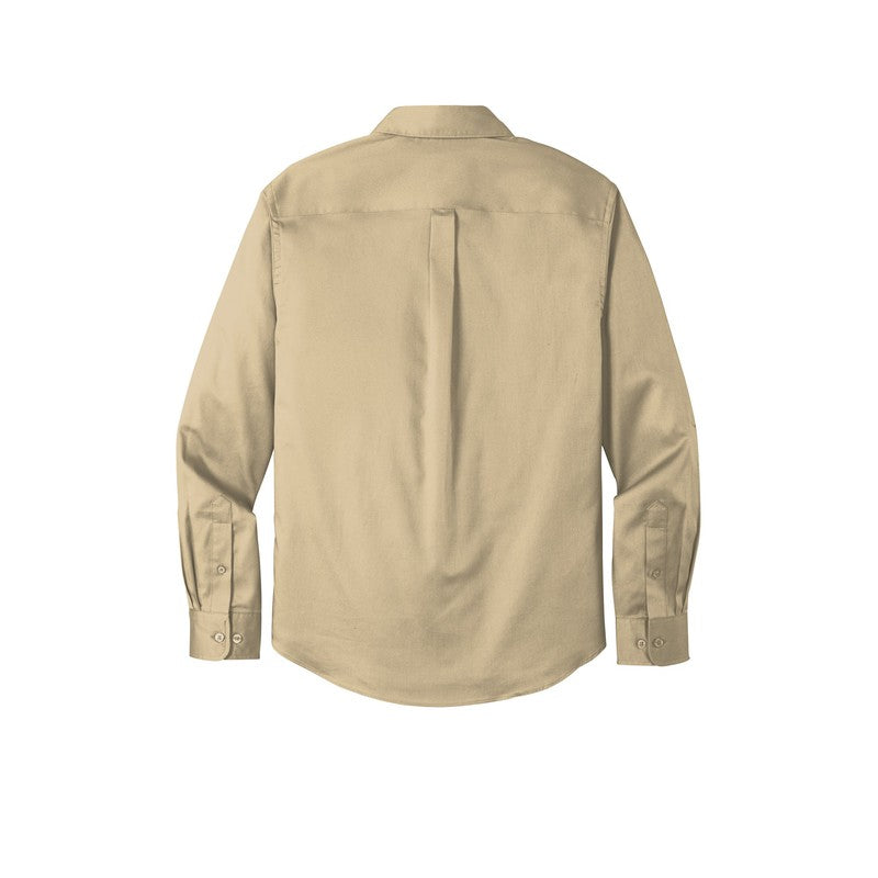 LINCOLN TECH MEN'S Long Sleeve SuperPro React™ Twill Shirt - Wheat
