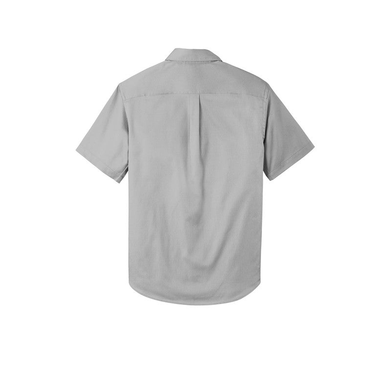 LINCOLN TECH MEN'S Short Sleeve SuperPro React™ Twill Shirt - Gusty Grey