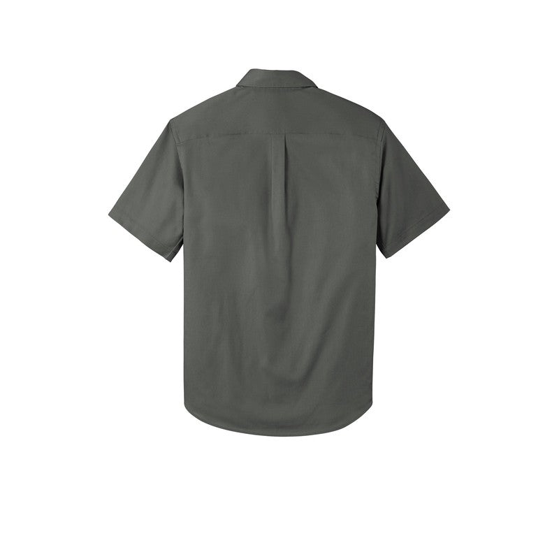 LINCOLN TECH MEN'S Short Sleeve SuperPro React™ Twill Shirt - Storm Grey