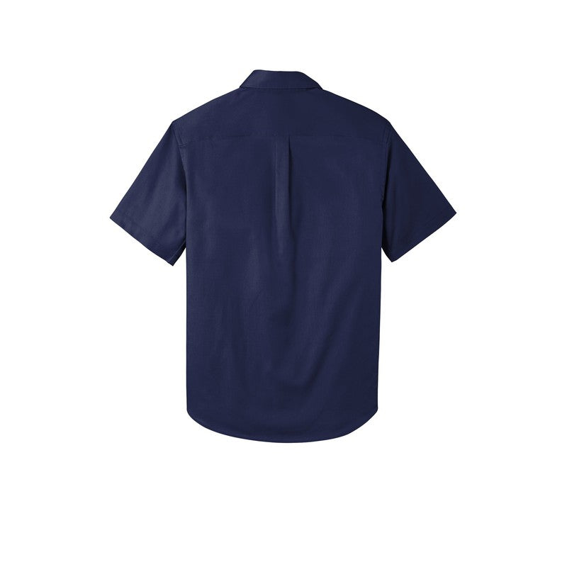 LINCOLN TECH MEN'S Short Sleeve SuperPro React™ Twill Shirt - Navy