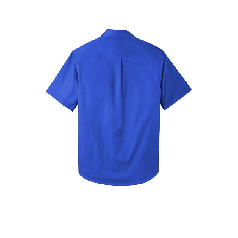 LINCOLN TECH MEN'S Short Sleeve SuperPro React™ Twill Shirt - True Royal