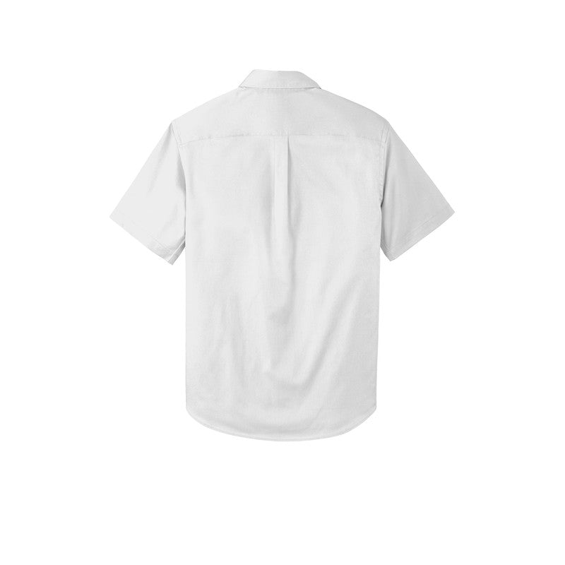 LINCOLN TECH MEN'S Short Sleeve SuperPro React™ Twill Shirt - White