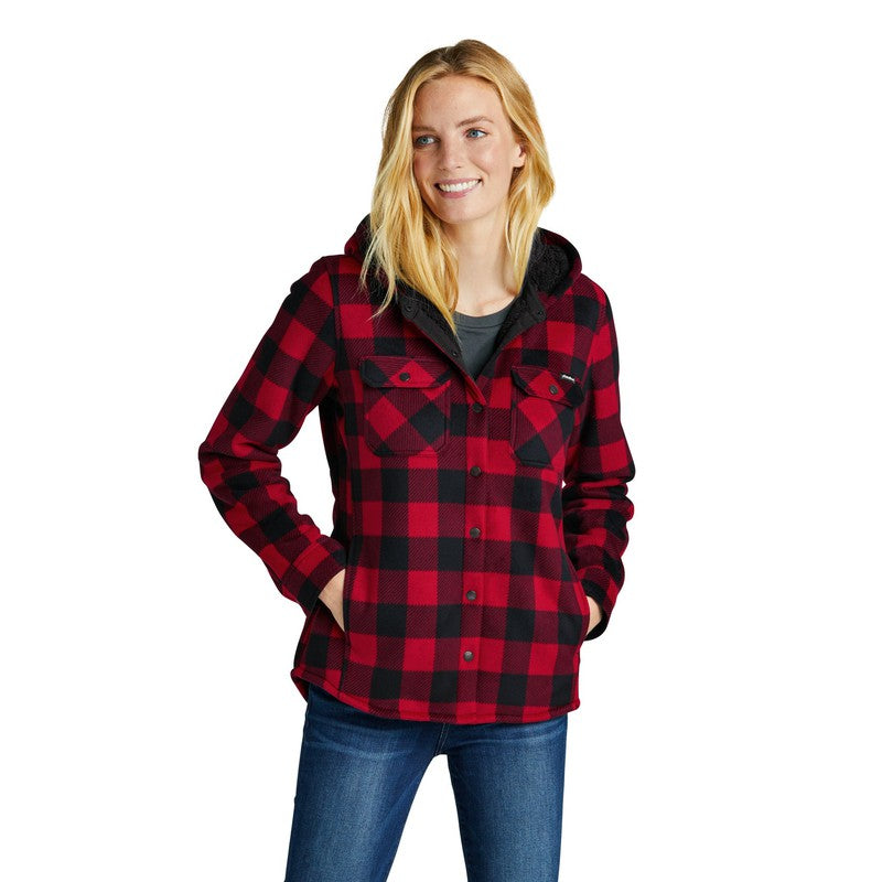 LINCOLN TECH Eddie Bauer® Ladies Woodland Shirt Jac - Radish Black