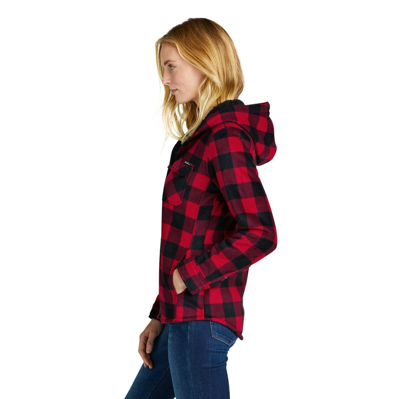 LINCOLN TECH Eddie Bauer® Ladies Woodland Shirt Jac - Radish Black