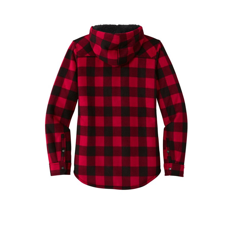 LINCOLN TECH Eddie Bauer® Ladies Woodland Shirt Jac - Radish Black