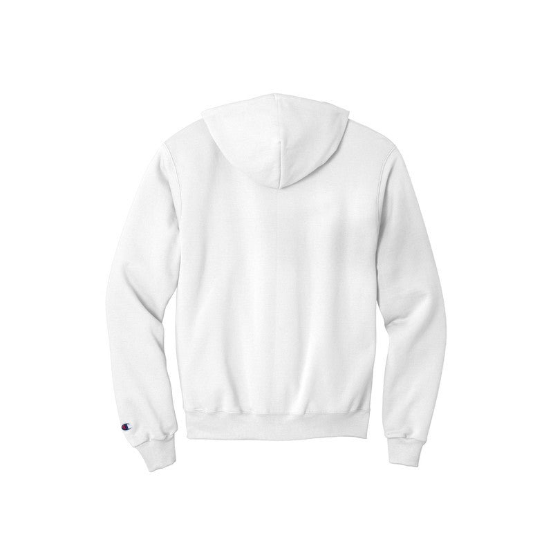 LINCOLN TECH MEN'S Champion® Eco Fleece Pullover Hoodie - White