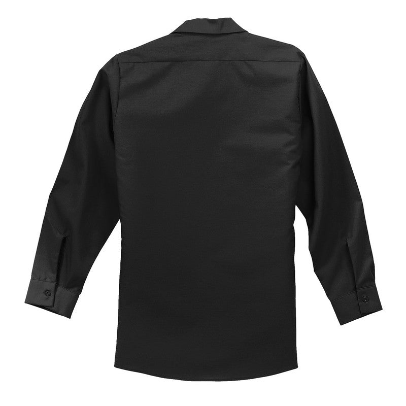 LINCOLN TECH Red Kap® Long Sleeve Industrial Work Shirt - Black