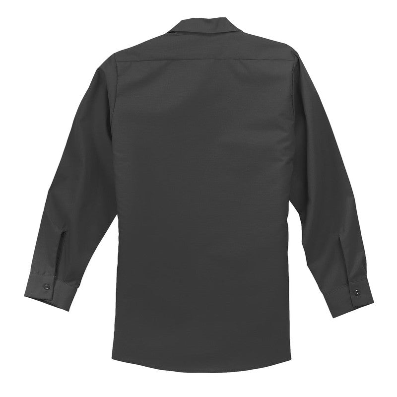 LINCOLN TECH Red Kap® Long Sleeve Industrial Work Shirt - Charcoal