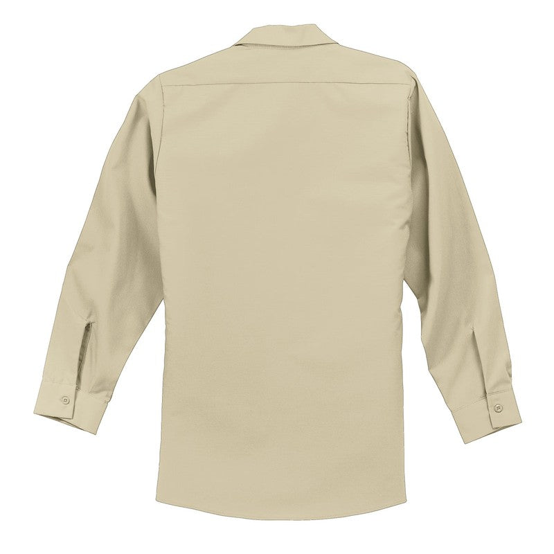 LINCOLN TECH Red Kap® Long Sleeve Industrial Work Shirt - Light Tan