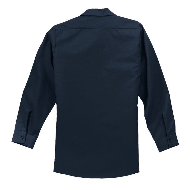 LINCOLN TECH Red Kap® Long Sleeve Industrial Work Shirt - Navy