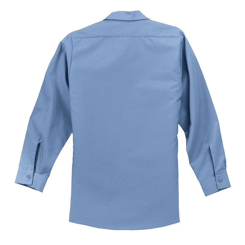 LINCOLN TECH Red Kap® Long Sleeve Industrial Work Shirt - Petrol Blue