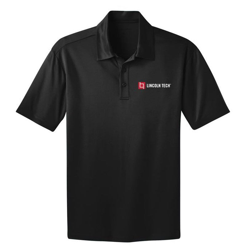 LINCOLN TECH Short Sleeve Performance Polo - Black