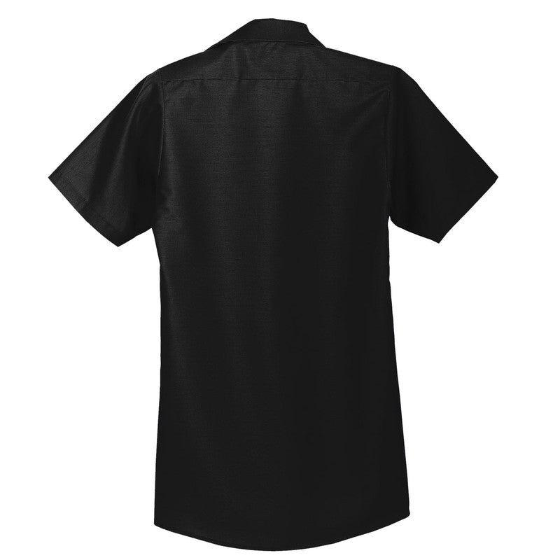 LINCOLN TECH Red Kap® Short Sleeve Industrial Work Shirt - Black