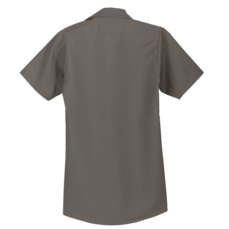 LINCOLN TECH Red Kap® Short Sleeve Industrial Work Shirt - Grey