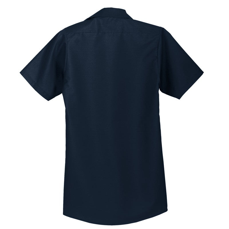 LINCOLN TECH Red Kap® Short Sleeve Industrial Work Shirt - Navy