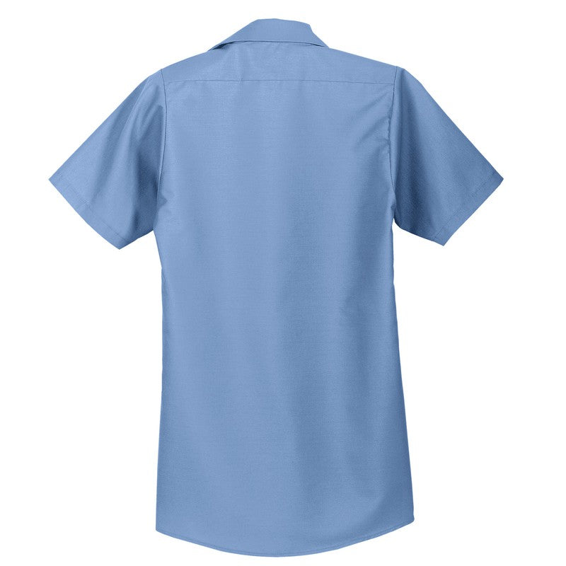 LINCOLN TECH Red Kap® Short Sleeve Industrial Work Shirt - Petrol Blue