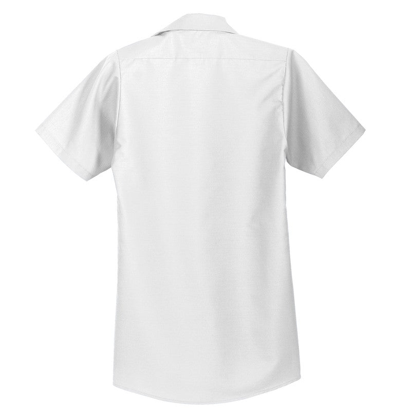 LINCOLN TECH Red Kap® Short Sleeve Industrial Work Shirt - White