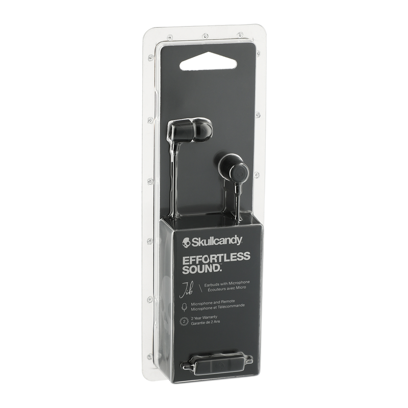LINCOLN TECH Skullcandy Jib Wired Earbuds with Microphone - Black