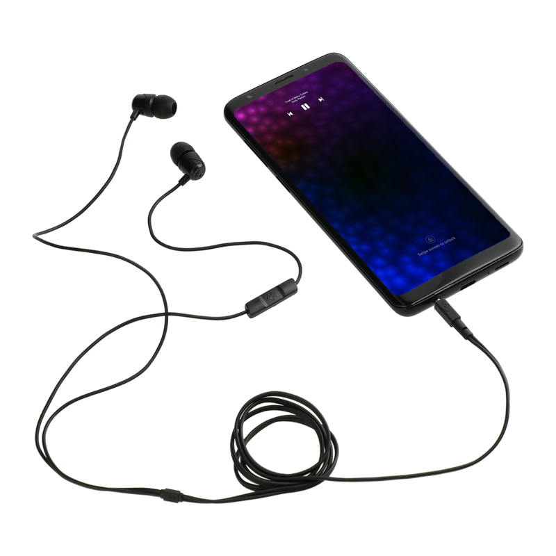 LINCOLN TECH Skullcandy Jib Wired Earbuds with Microphone - Black