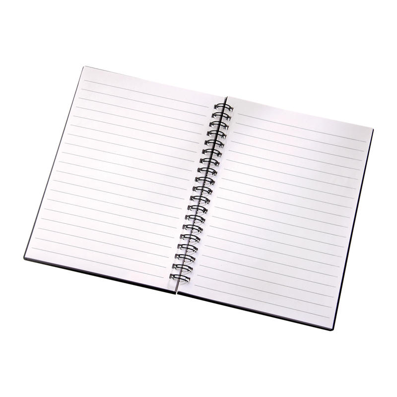 LINCOLN TECH 5" x 7" Duchess Spiral Notebook - Black