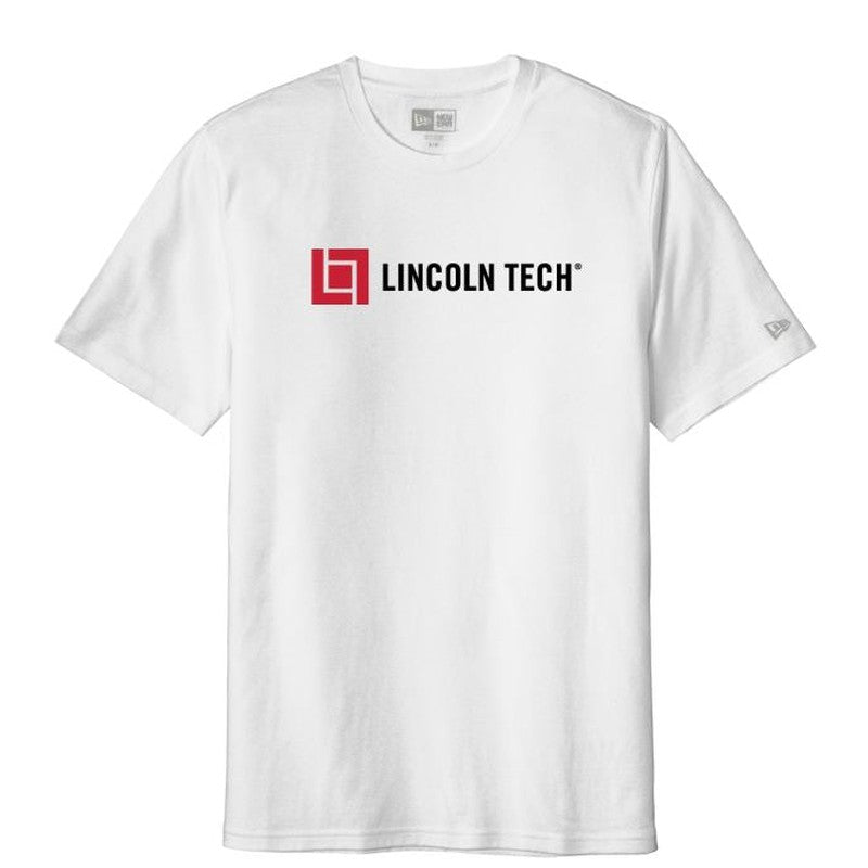 LINCOLN TECH MEN'S New Era ® Tri-Blend Tee - White