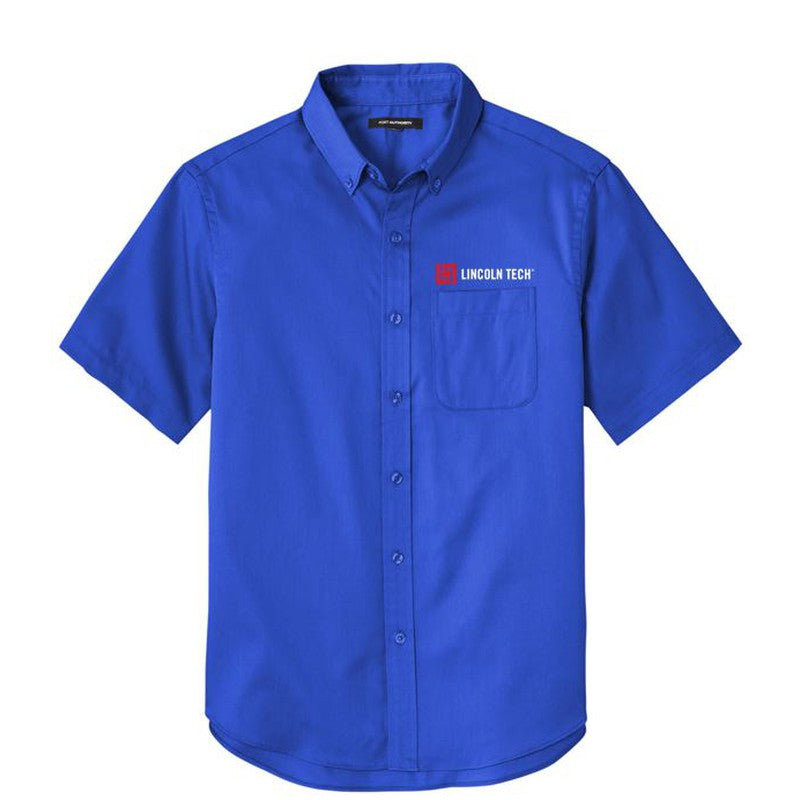 LINCOLN TECH MEN'S Short Sleeve SuperPro React™ Twill Shirt - True Royal