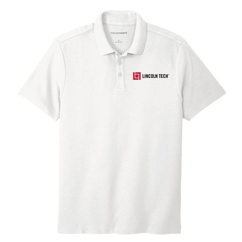 LINCOLN TECH MEN'S SuperPro React ™ Polo - WHITE