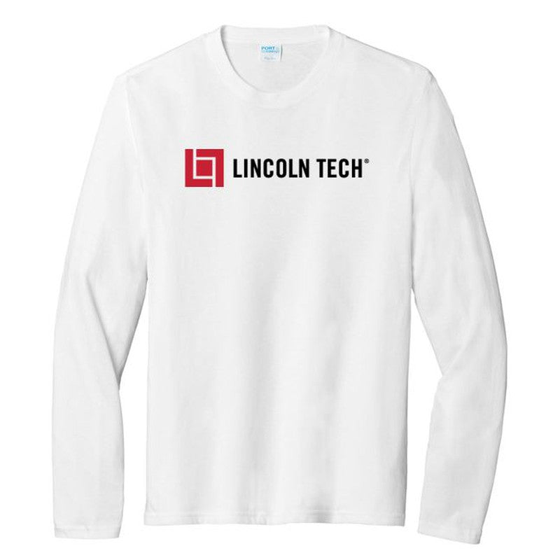 LINCOLN TECH MEN'S Tri-Blend Long Sleeve Tee - White