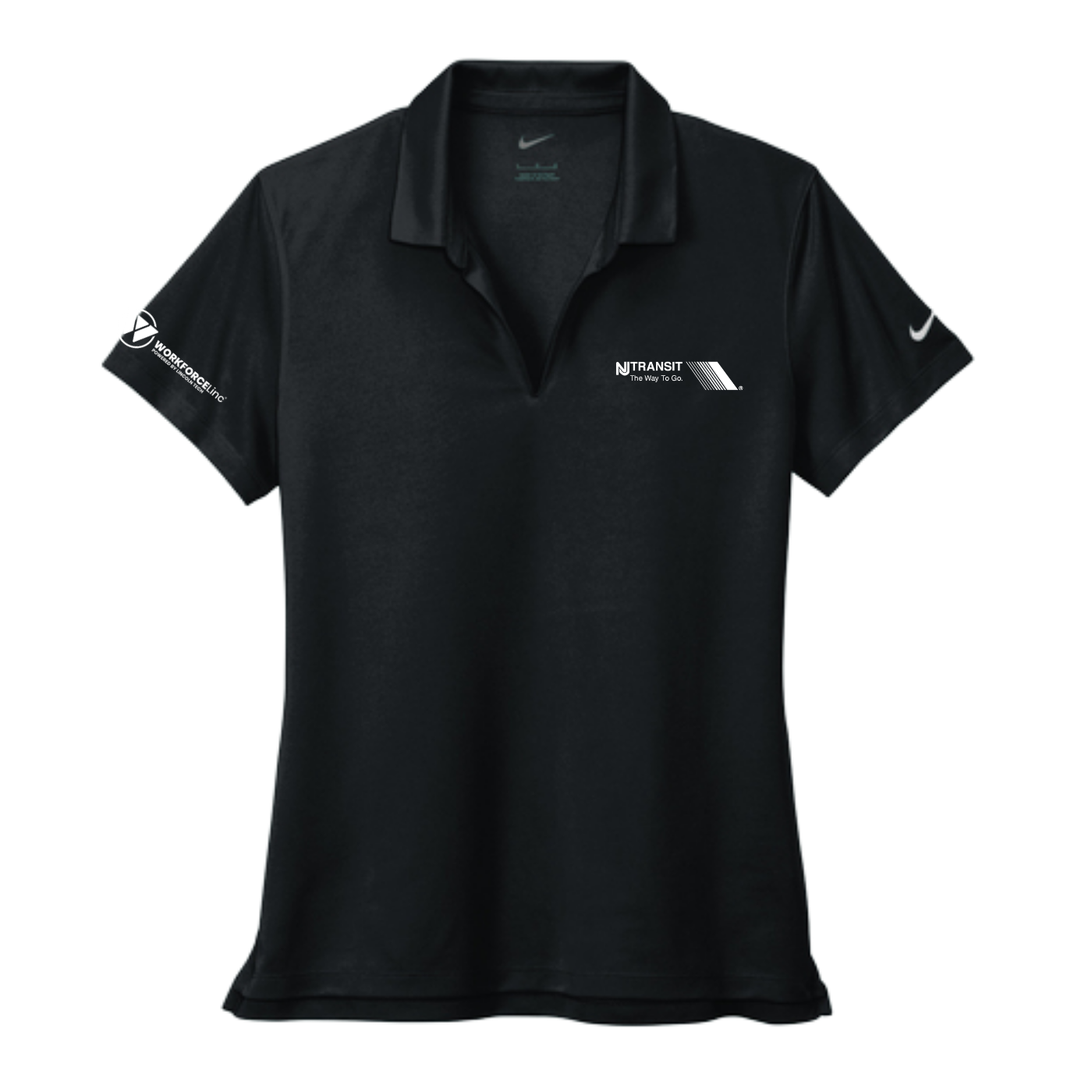 TRANSIT WORKFORCE Nike Women's Dri-FIT Micro Pique 2.0 Polo - Black